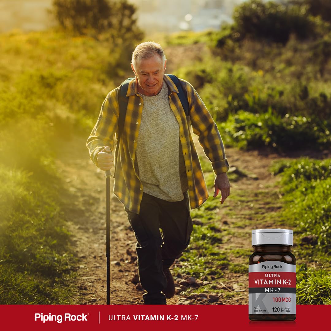 Piping Rock Ultra K2 with MK-7 100 mcg Softgels 120