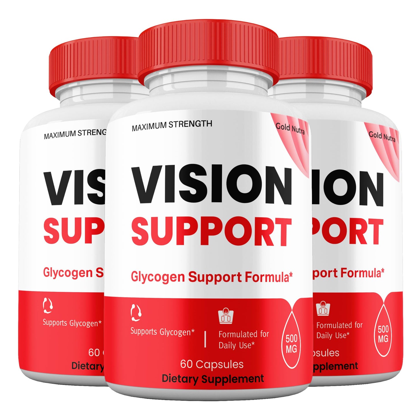 Gold Nutra Vision Support Capsules 3 Pack