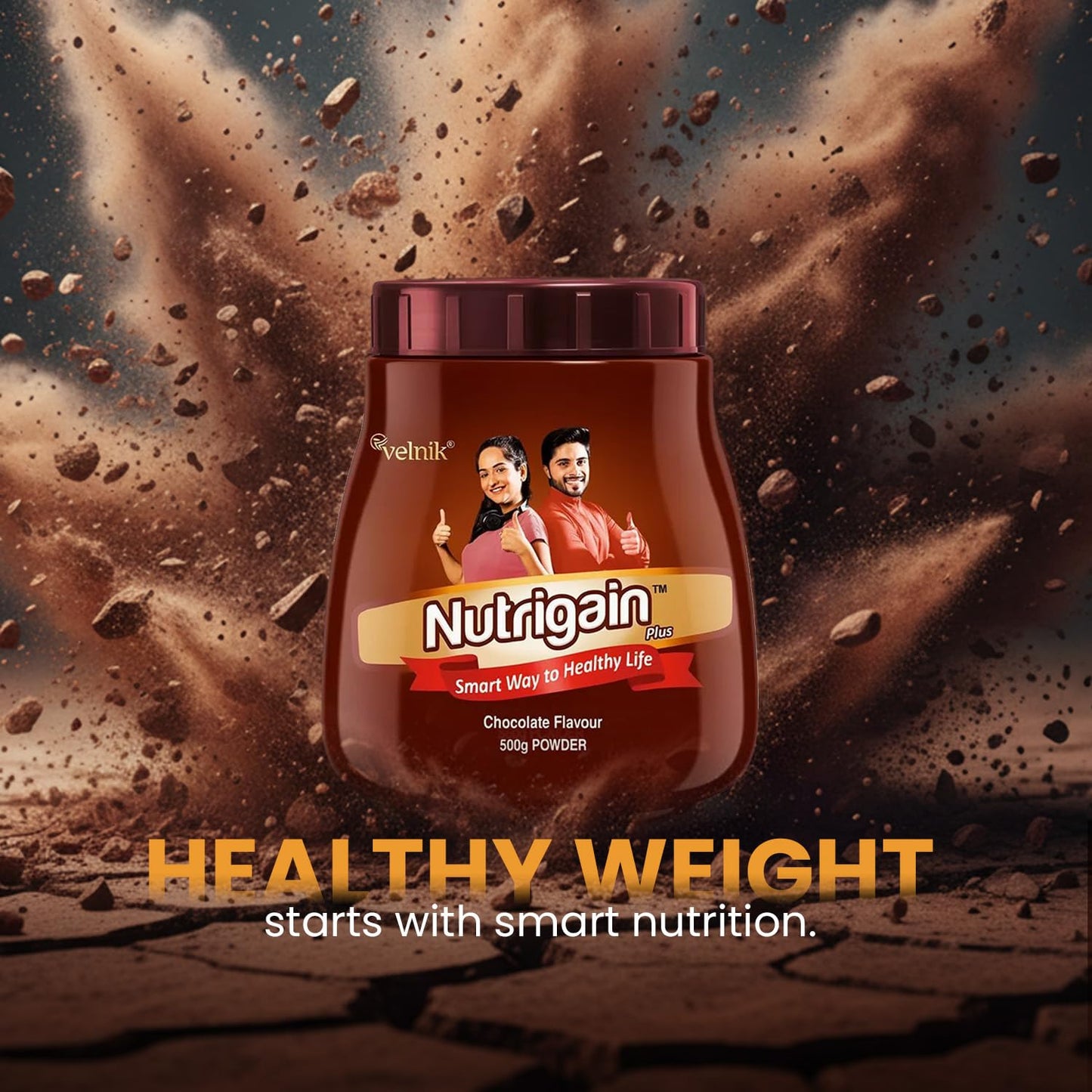 Nutrigain Plus Ayurvedic Weight Gainer Supplement Powder 1.1 Pound
