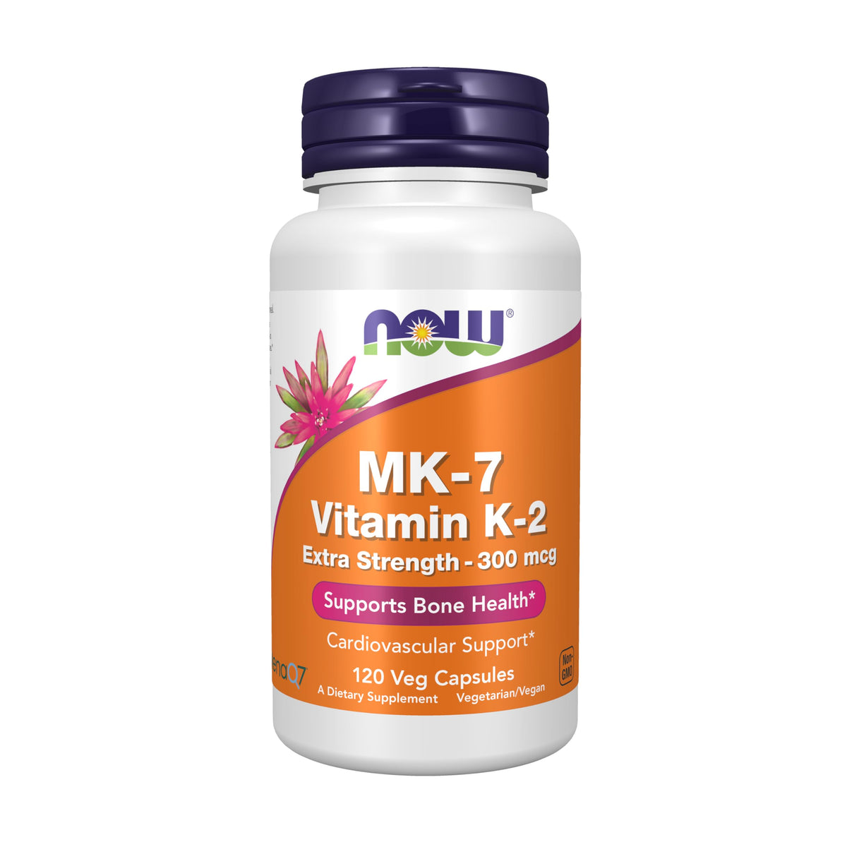 Now Supplements, MK-7 Vitamin K-2, Extra Strength 300 mcg, 120 Veg Caps