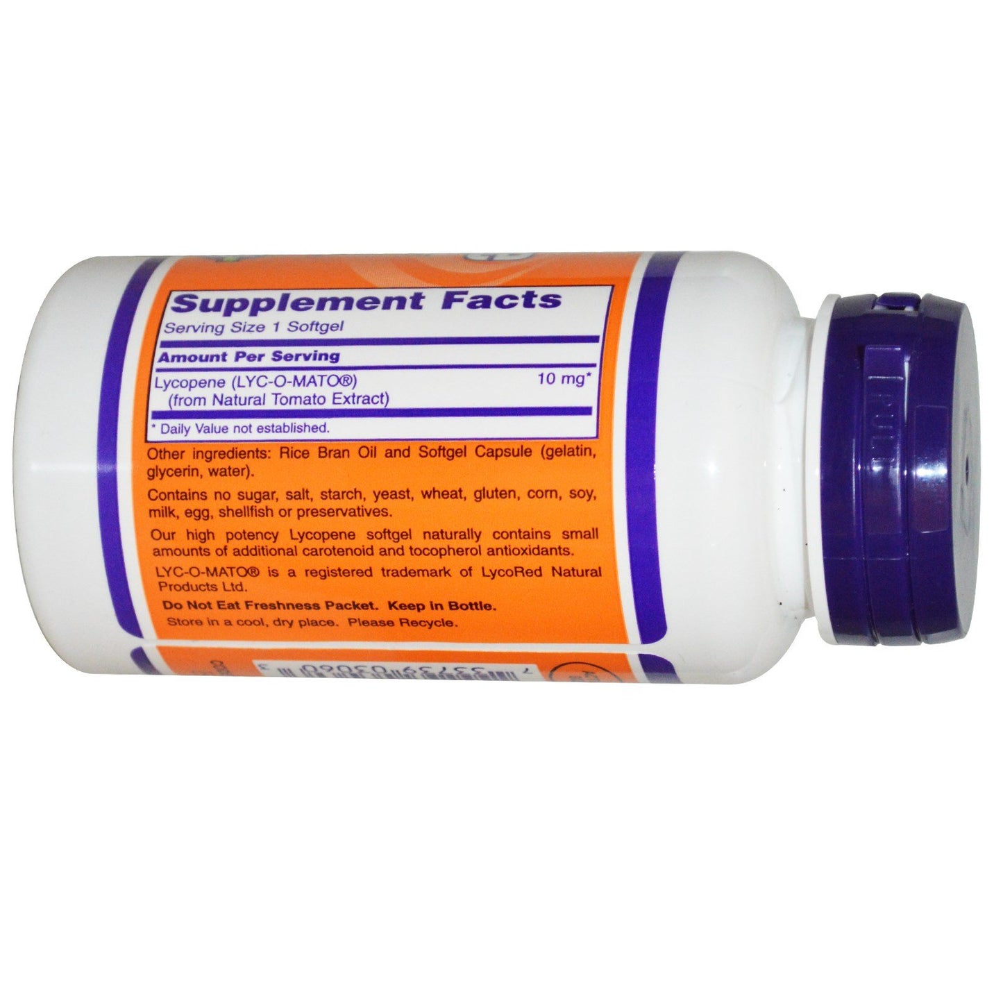 NOW Foods Lycopene 10 mg Softgel, 60 Softgels