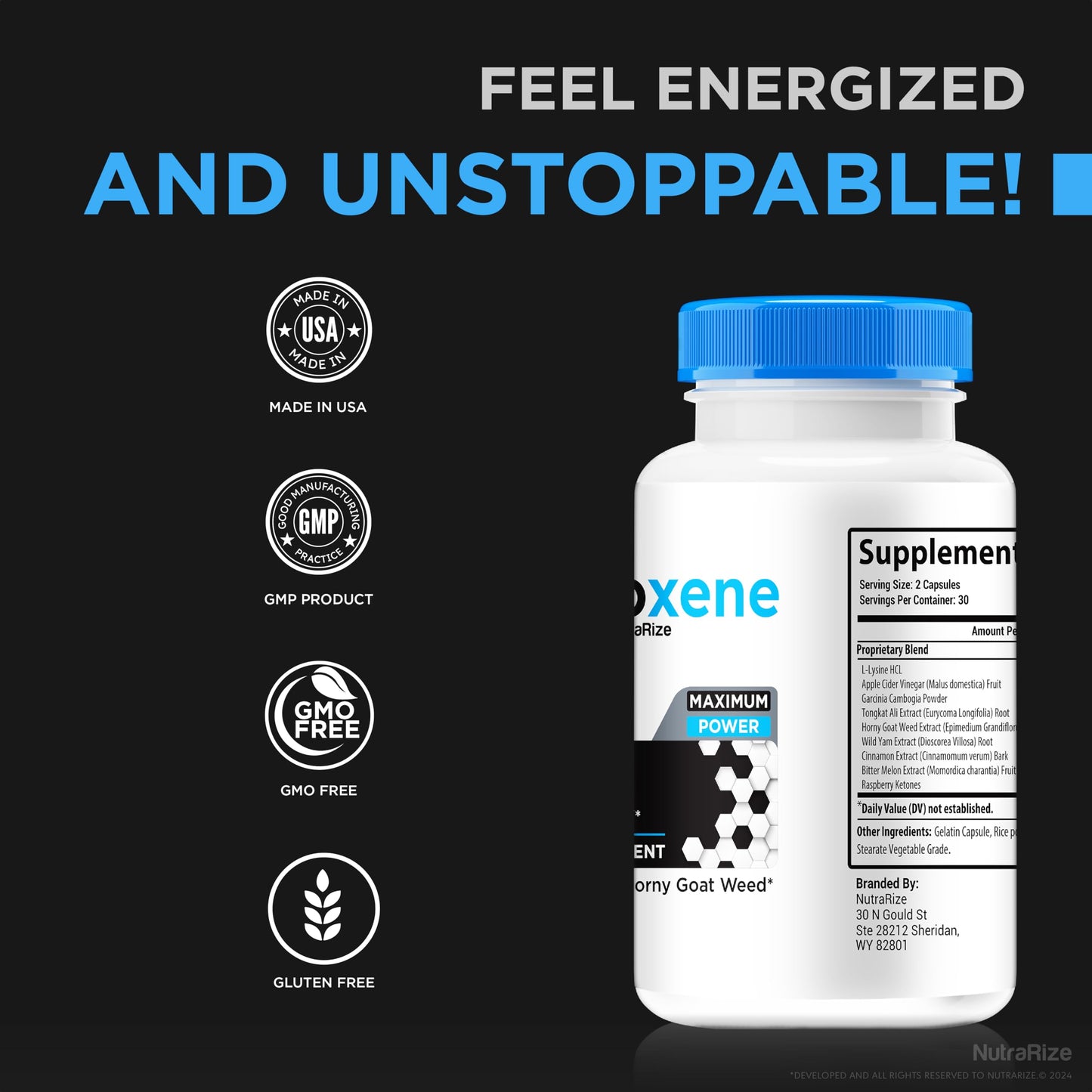 NutraRize Androxene 180 Capsules