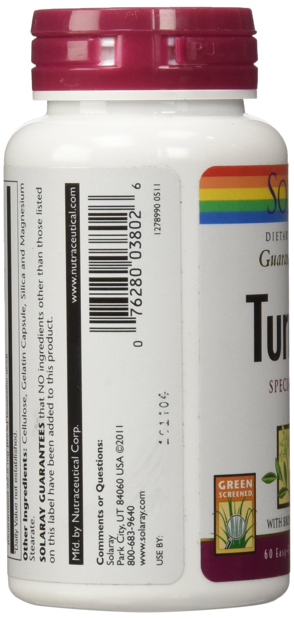 Solaray Turmeric Special Capsules, 60 Count