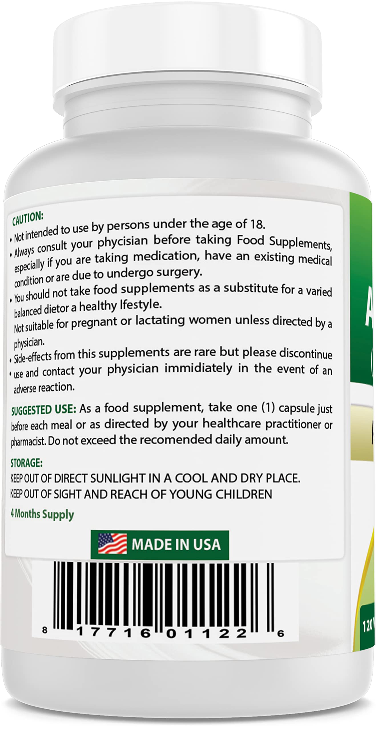 Best Naturals Ashwagandha Capsules 120 Count
