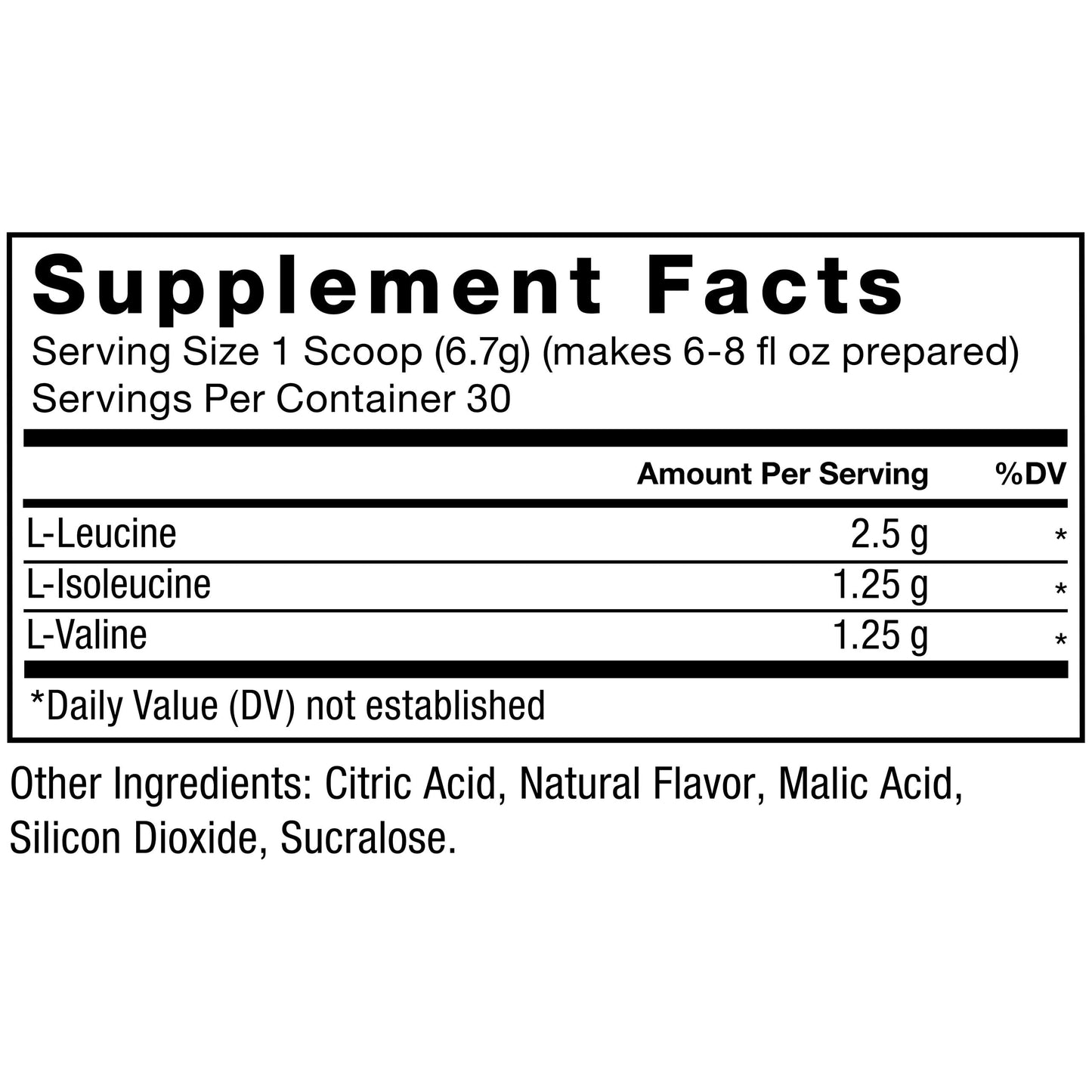 Force Factor BCAA Amino Acids Supplement 2:1:1 Powder 7.1 oz