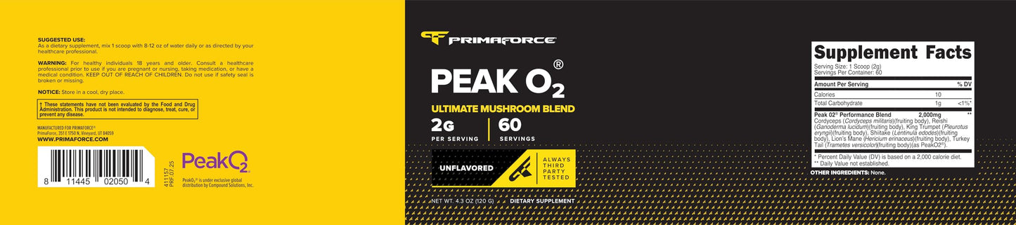 Primaforce Peak O2 Workout Supplement Powder 4.2 Ounce