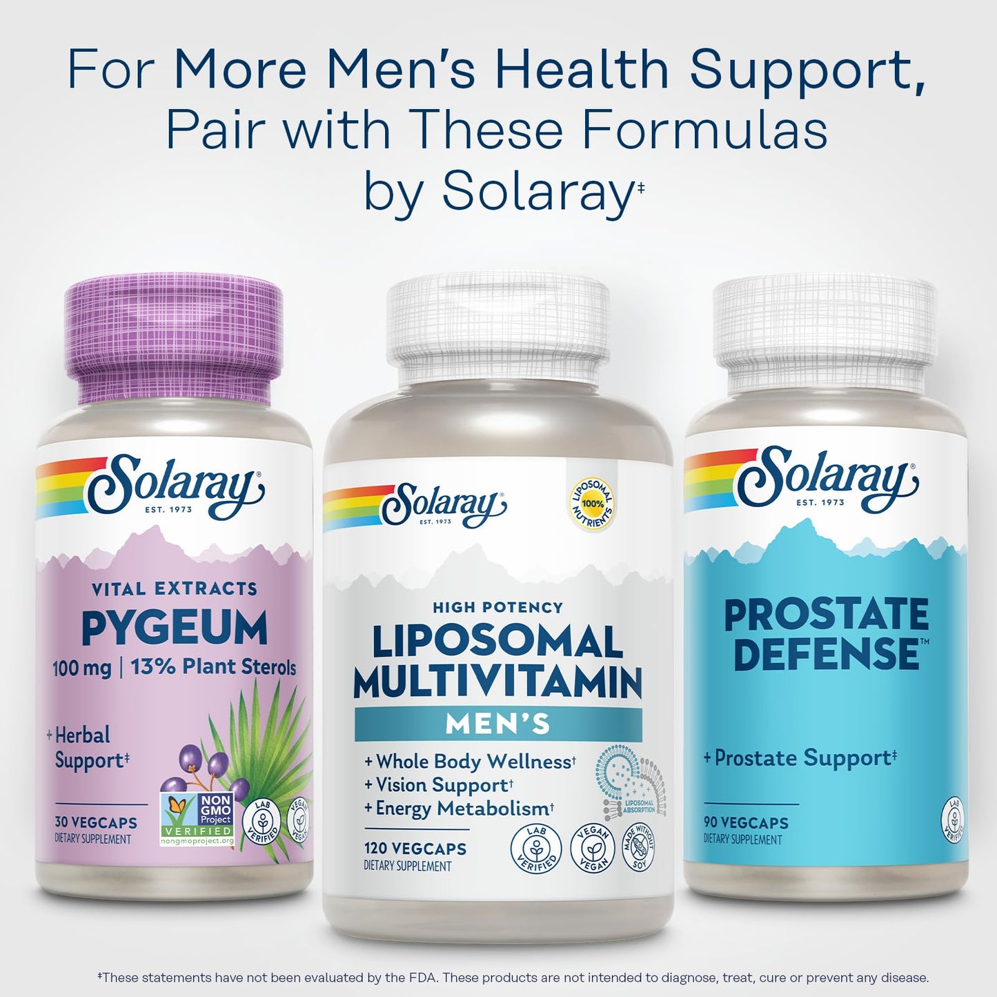 SOLARAY Prostate Defense Vegetarian Capsules 90 Count