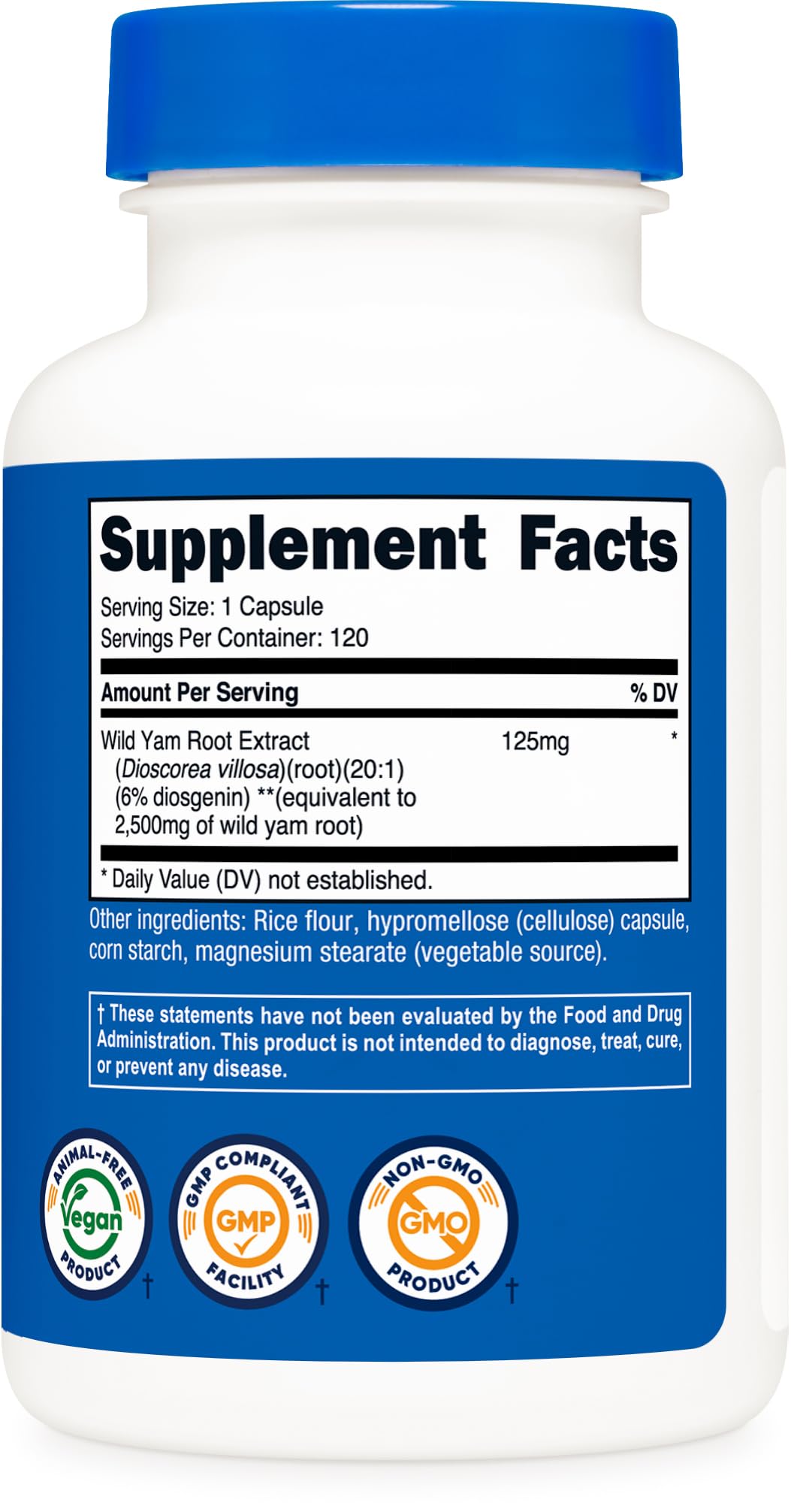 Nutricost Wild Yam Root 120 Capsules
