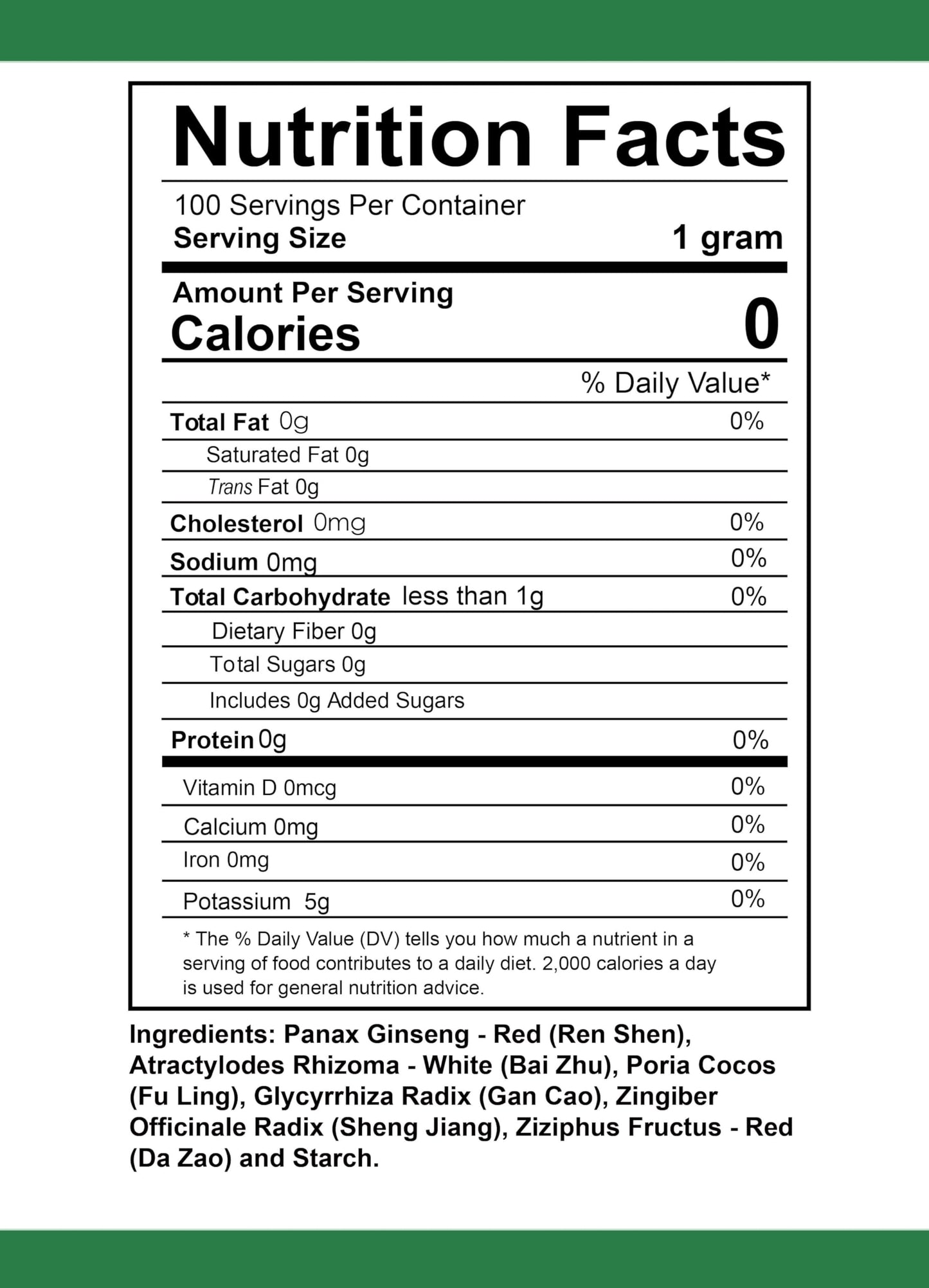 Health Herbal Si Jun Zi Tang/Major Four Herbs Decoction Granule, Powder, 3.53 Ounce