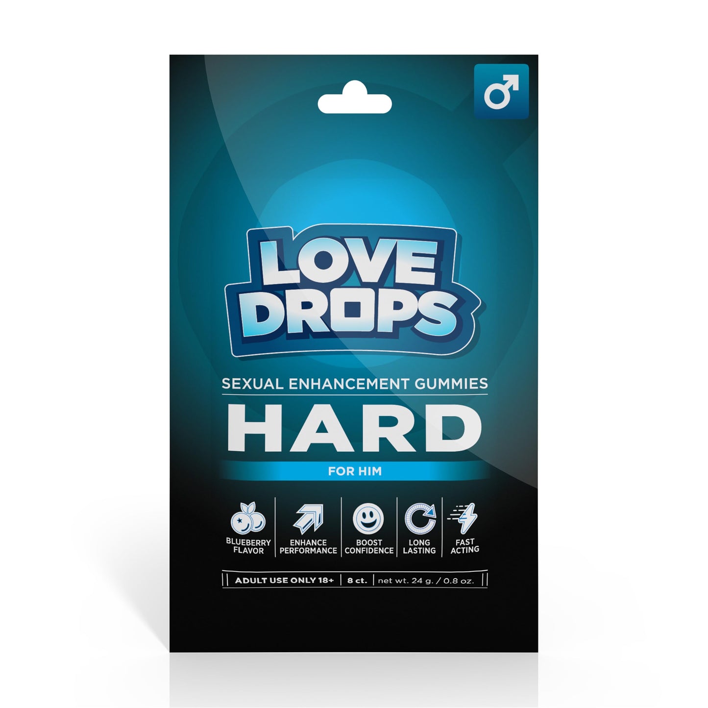 Lovedrops Sexual Enhancement Gummies for Him, 8 Gummies