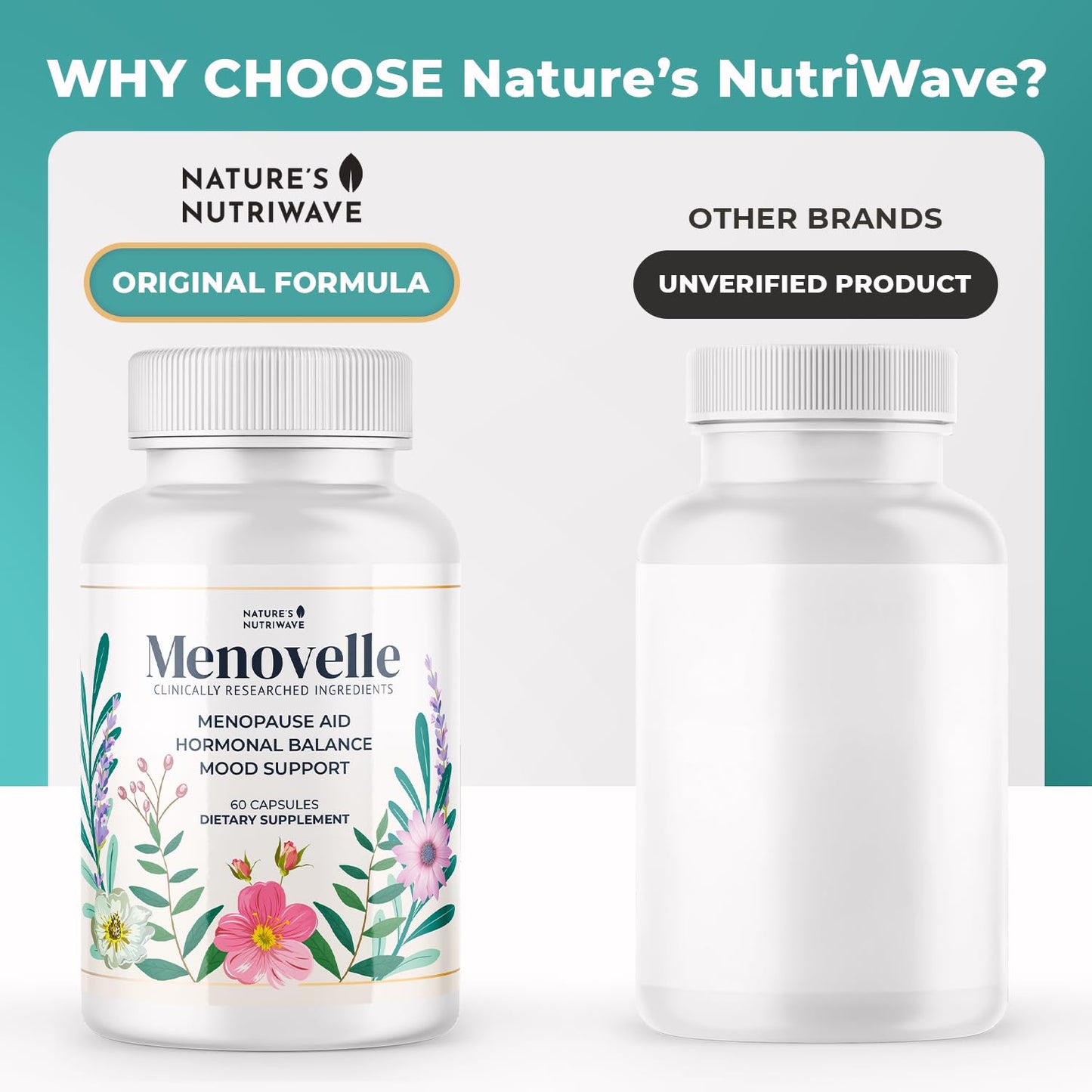 Nature’s NutriWave Menovelle Mushroom & Botanical, 180 Capsules
