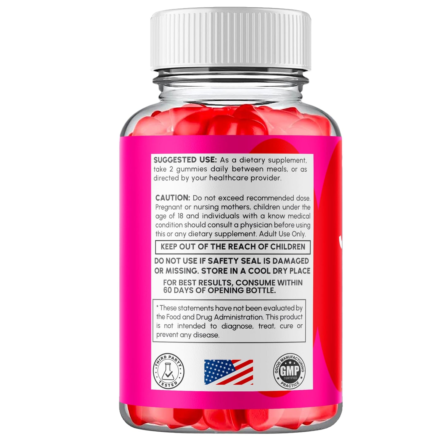 Flex University Jelly Thin Gummies Chewable, 120 Gummies
