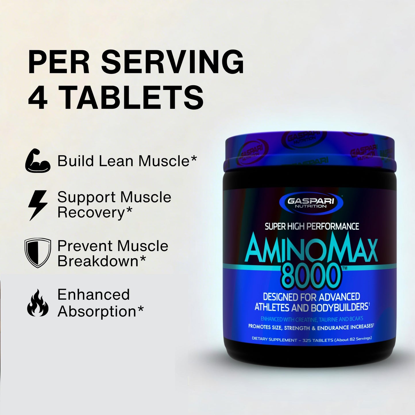 Gaspari Nutrition AminoMax 8000 Capsules 325