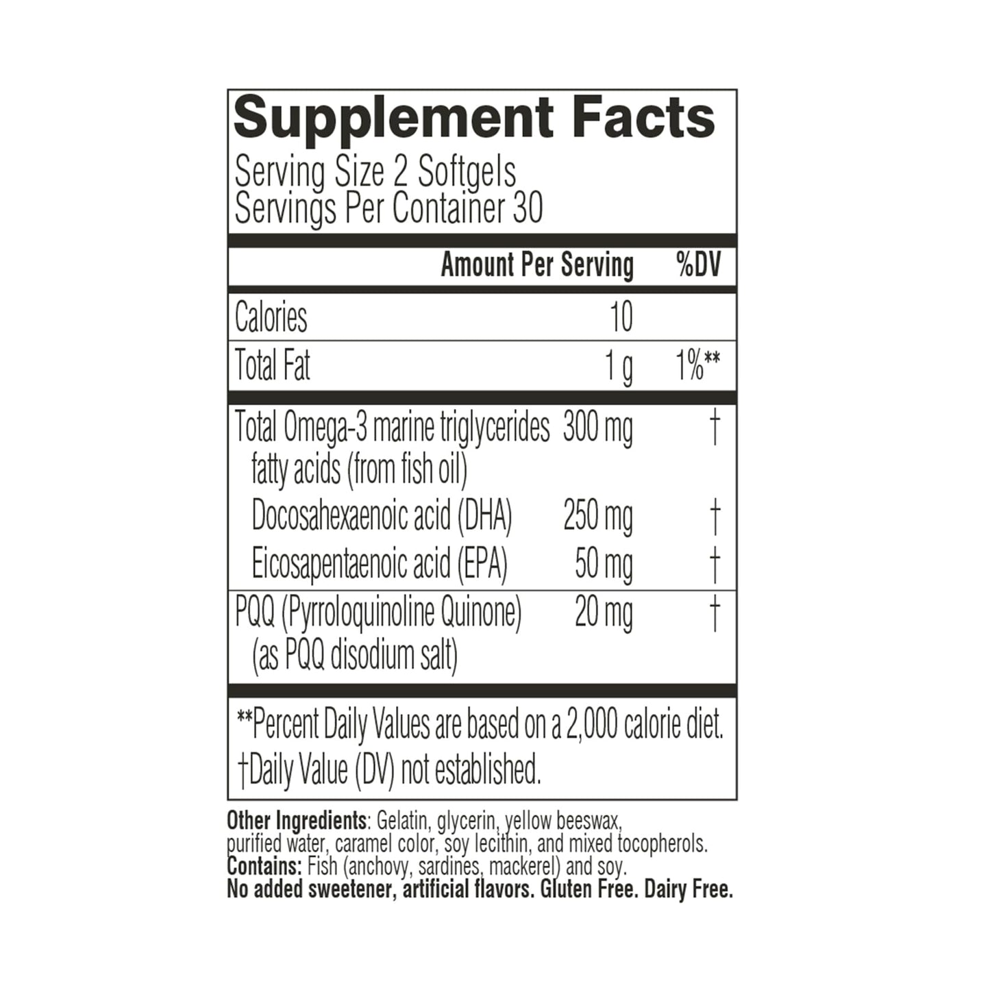 Swisse PQQ + DHA Brain Booster Capsule, 60 Capsules