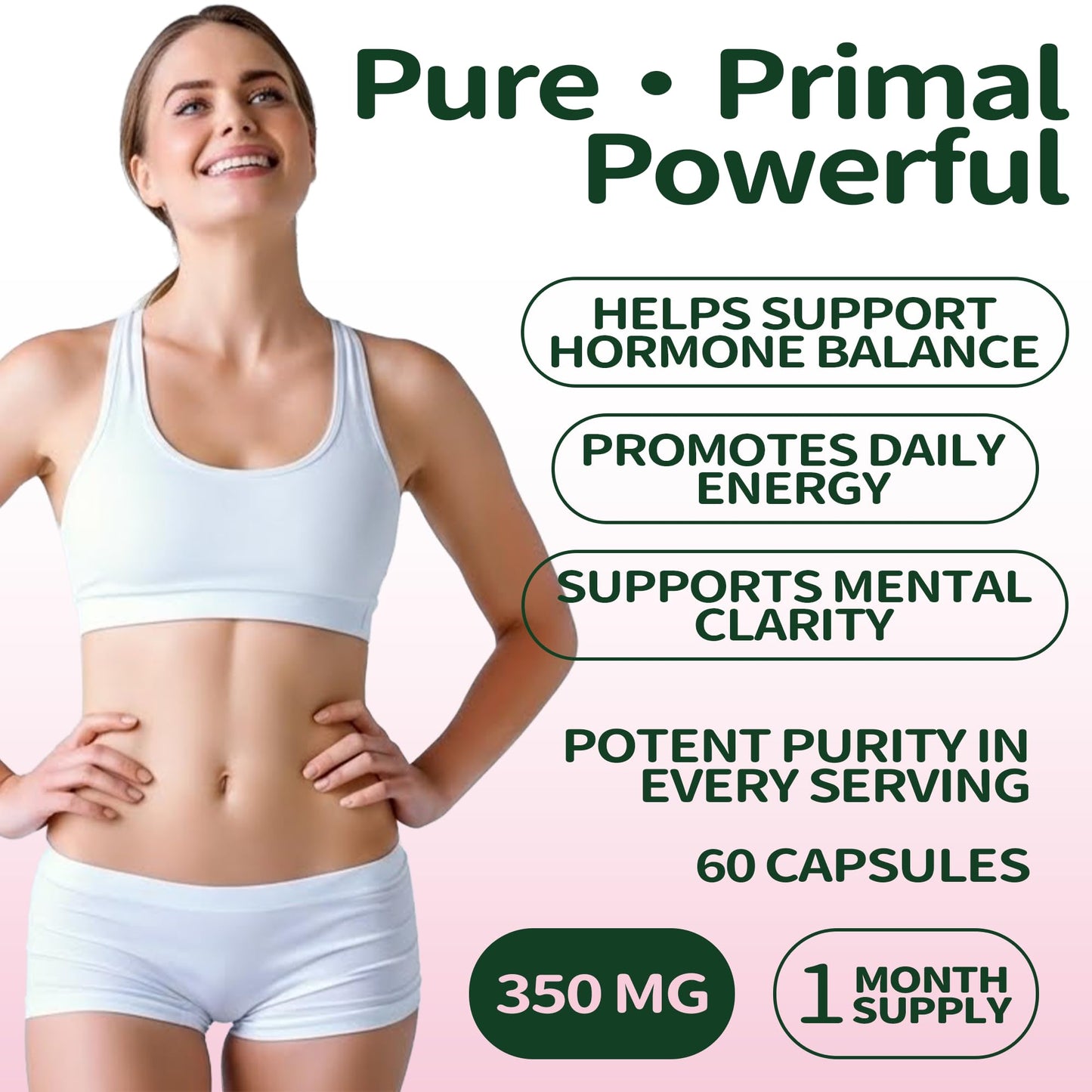 Vitalumina Primal Beef Liver, Heart & Kidney Capsules 60 Count