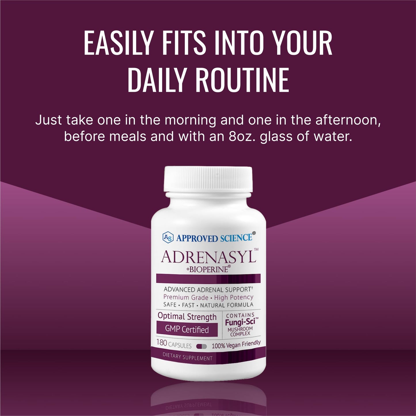 Approved Science Adrenasyl Adrenal Gland Support Capsules 180 Count