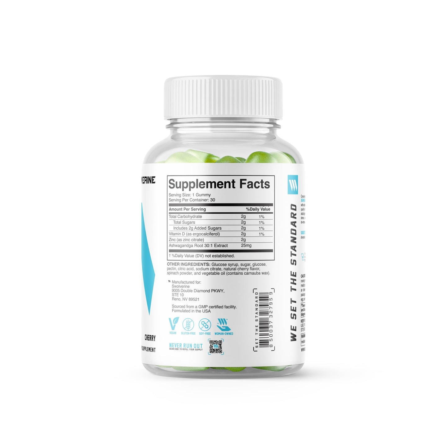 Swolverine Ashwagandha Vitamin Gummies 30 Count