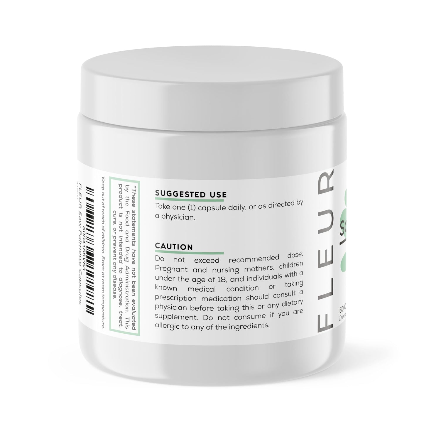 FLEUR Saw Palmetto Supplement Capsule, 60 Capsules
