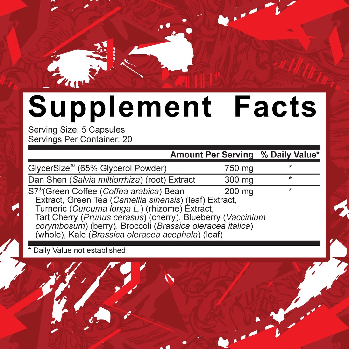 5% Nutrition Code Red Pump Caps Capsule, 100 Count