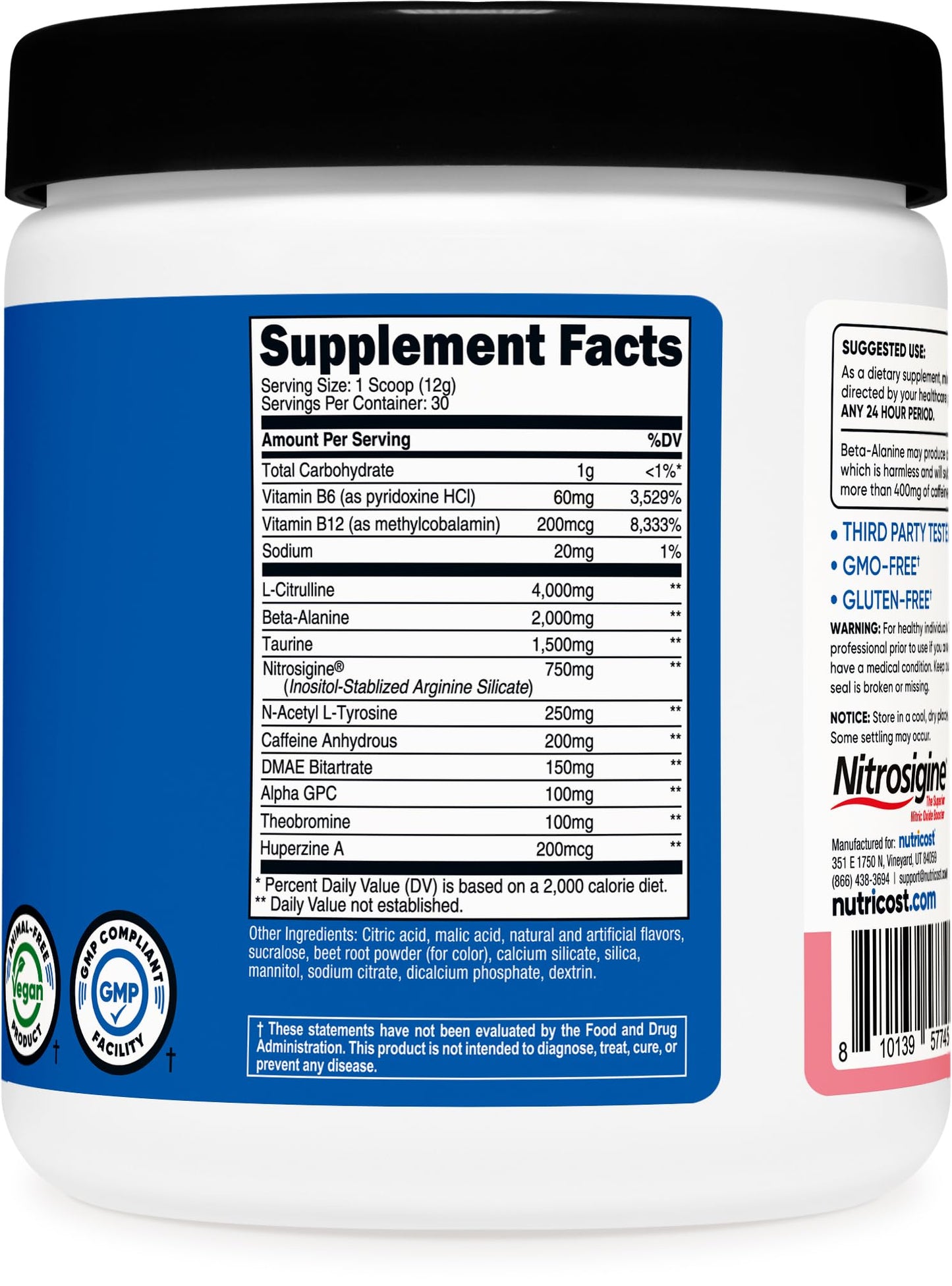 Nutricost Pre-Workout Powder 30 Servings