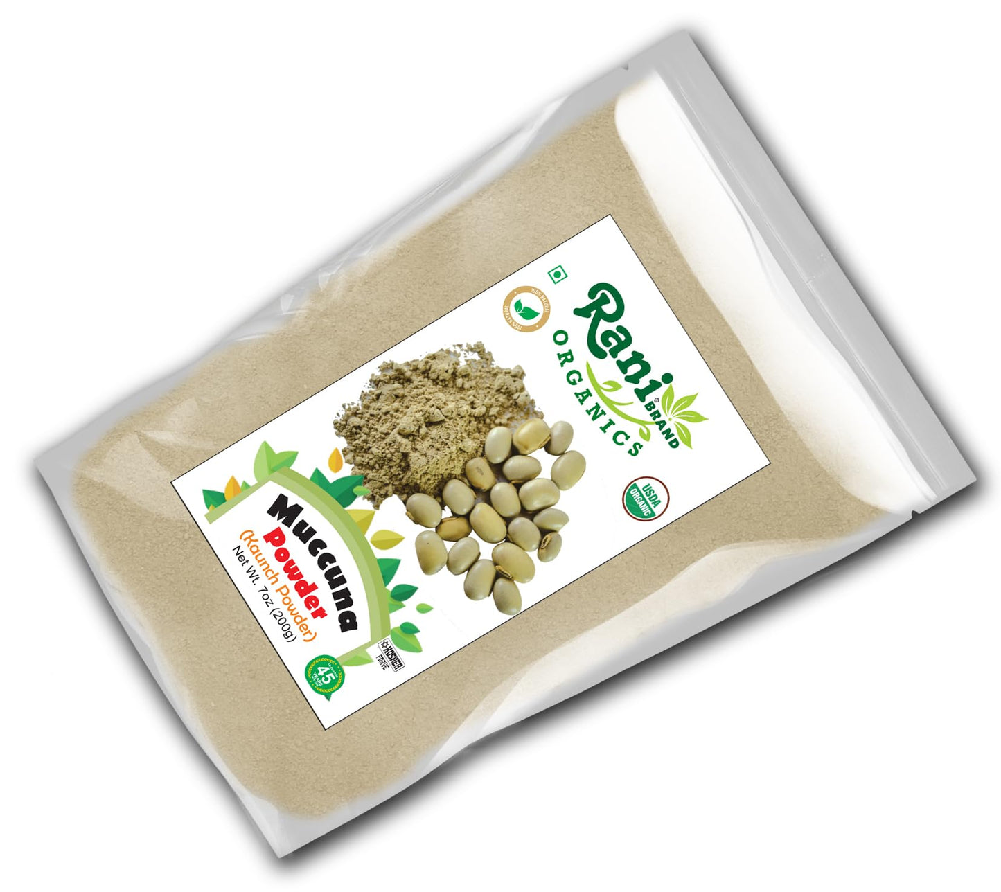 Rani Brand Authentic Indian Products Organic Mucuna Powder (Kaunch Powder) 7 oz