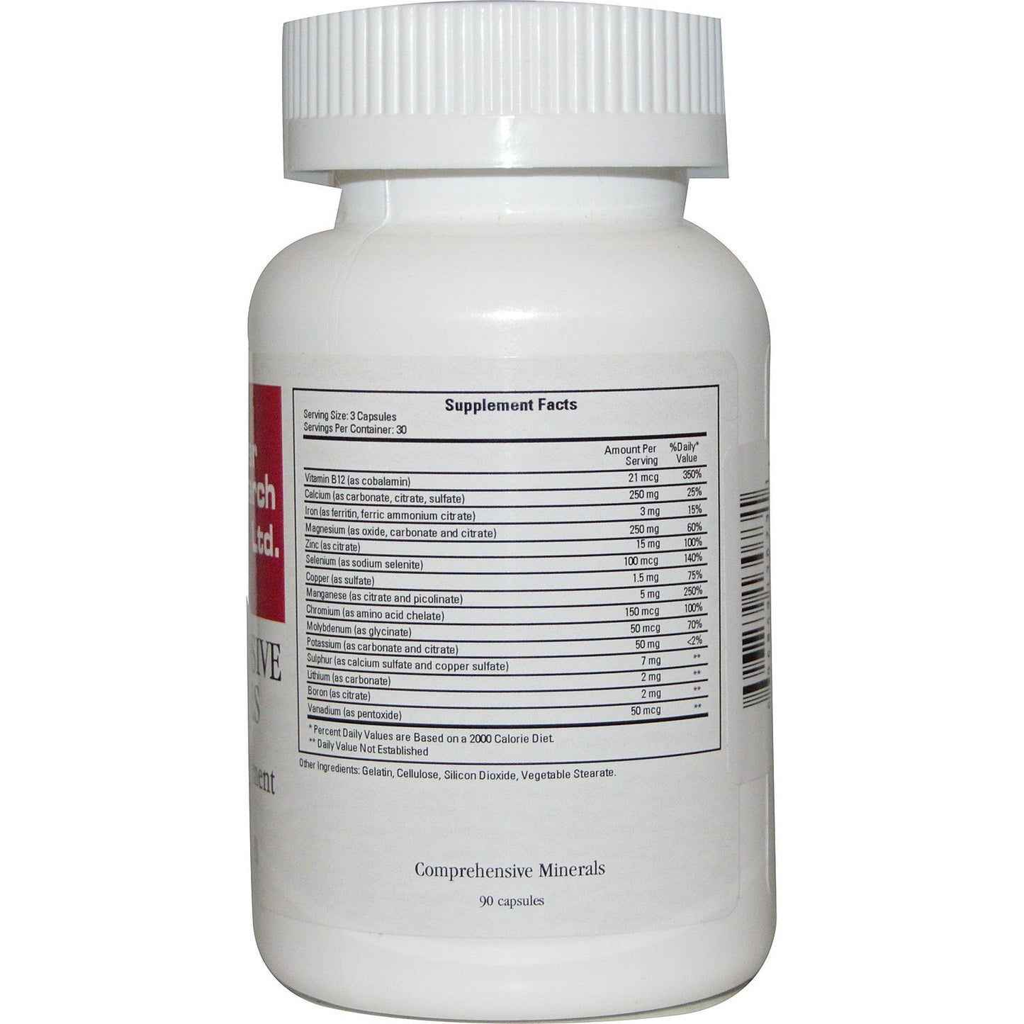 Ecological Formulas Comprehensive Minerals Capsules 90 Count