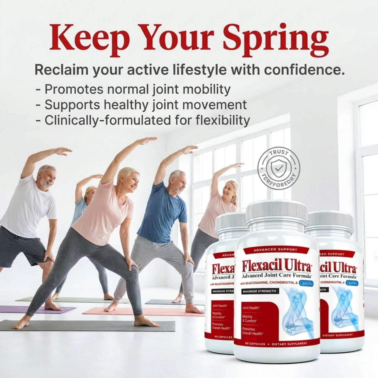 Flexacil Ultra Joint Health & Support Supplement, 60 Capsules
