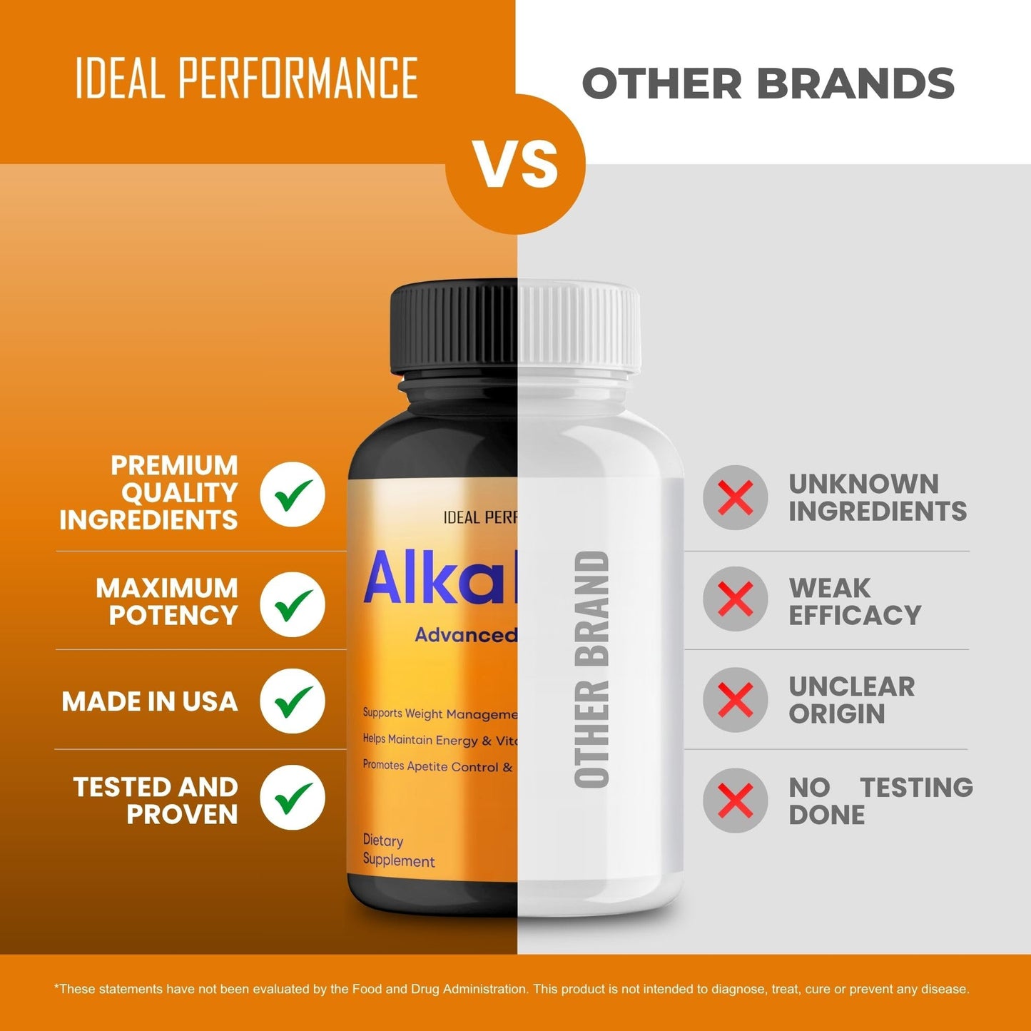 IDEAL PERFORMANCE Alkalean Capsules 300 Capsules