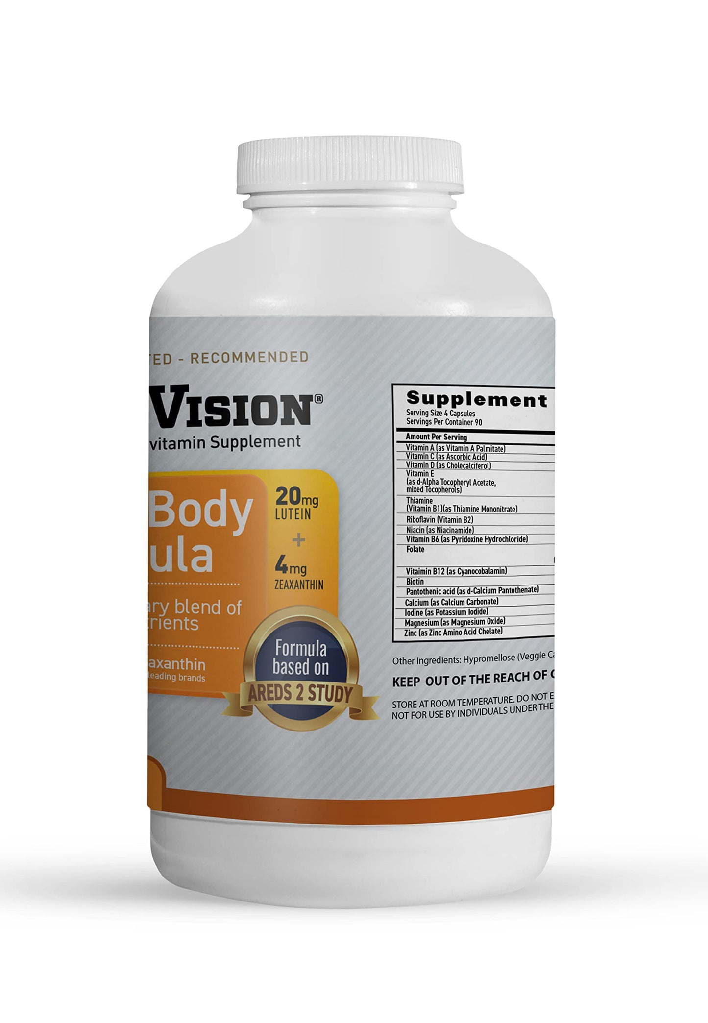 MaxiVision AREDS 2 Eye Vitamins with Lutein and Zeaxanthin Capsules, 360 Count