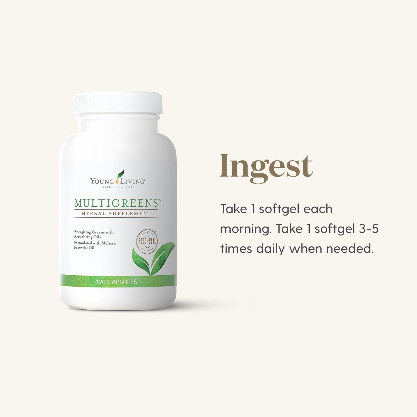 Young Living MultiGreens Capsules 120 Count