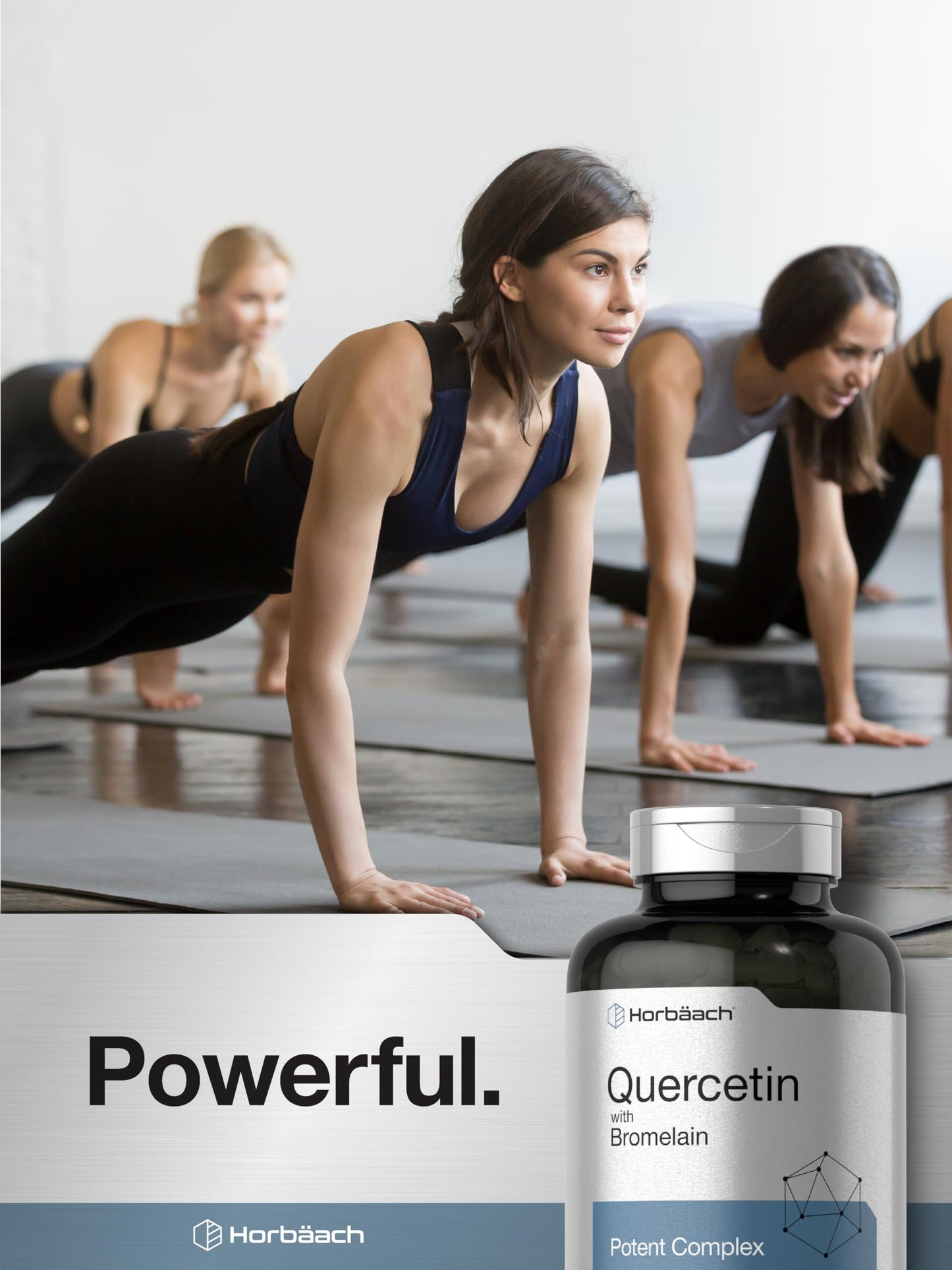 Horbäach Quercetin with Bromelain Supplement Capsule, 240 Count