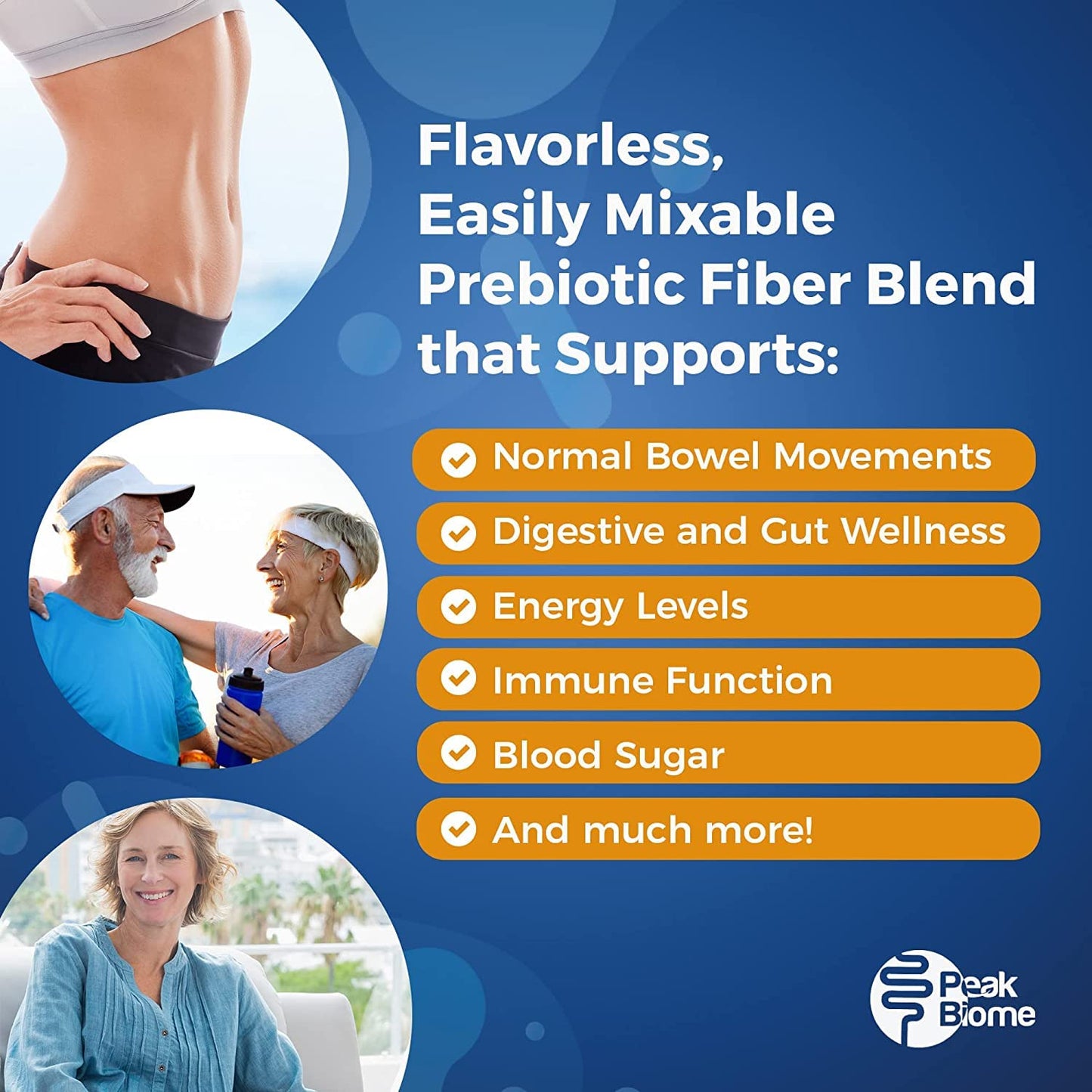 Peak Biome Peak BioBoost Prebiotic Fiber Supplement Powder 315