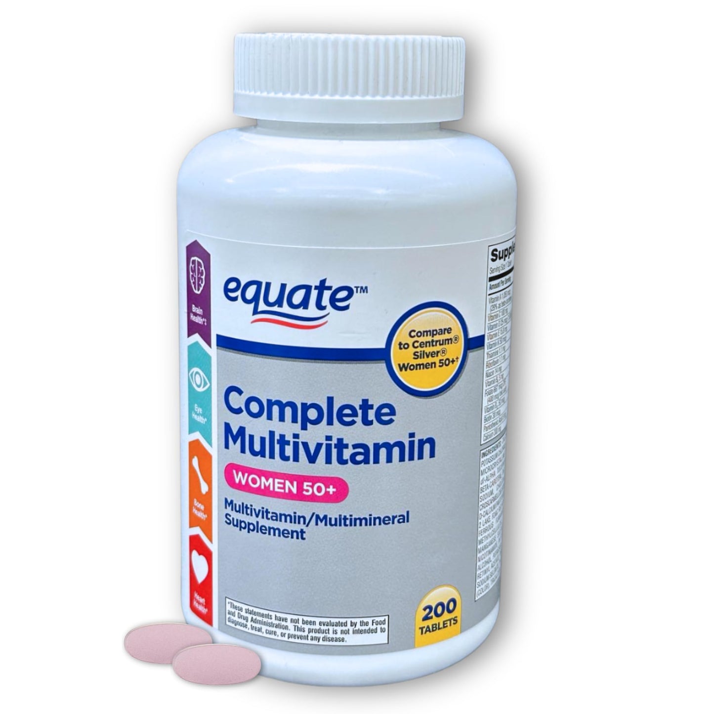 FUSION SHOP STORE Multivitamin Multimineral Women 50 Plus Tablets, 200 Count