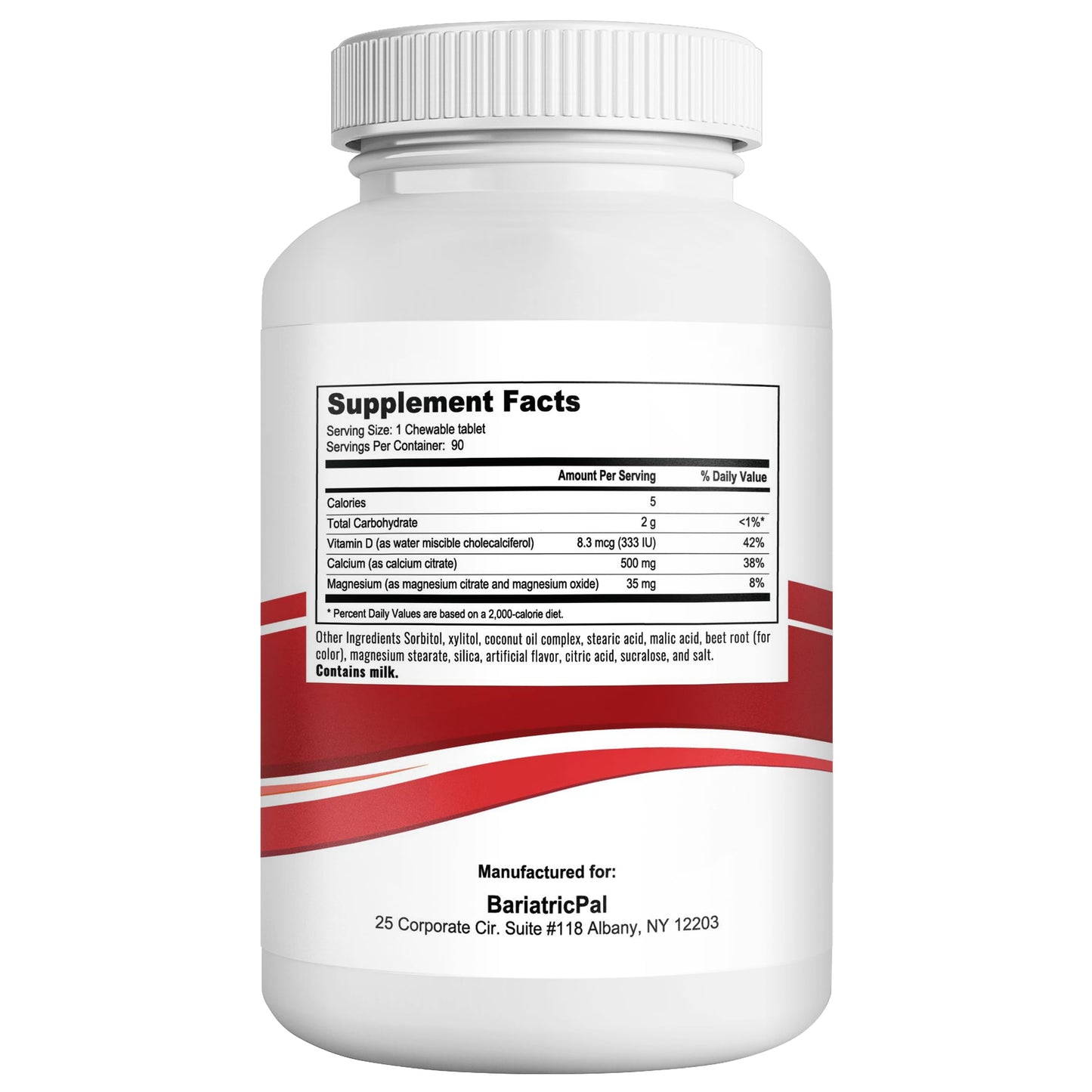 BariatricPal Calcium Citrate 500mg Tablets, 90 Count