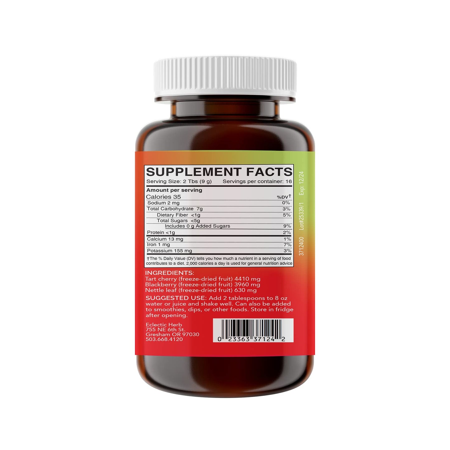 Eclectic Institute Berry Tart Cherry Powder 1 Count
