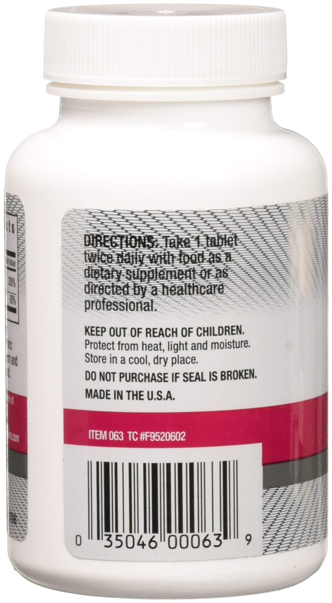 Windmill Calcium Carbonate 600 mg Plus D Tablets, 60 Count