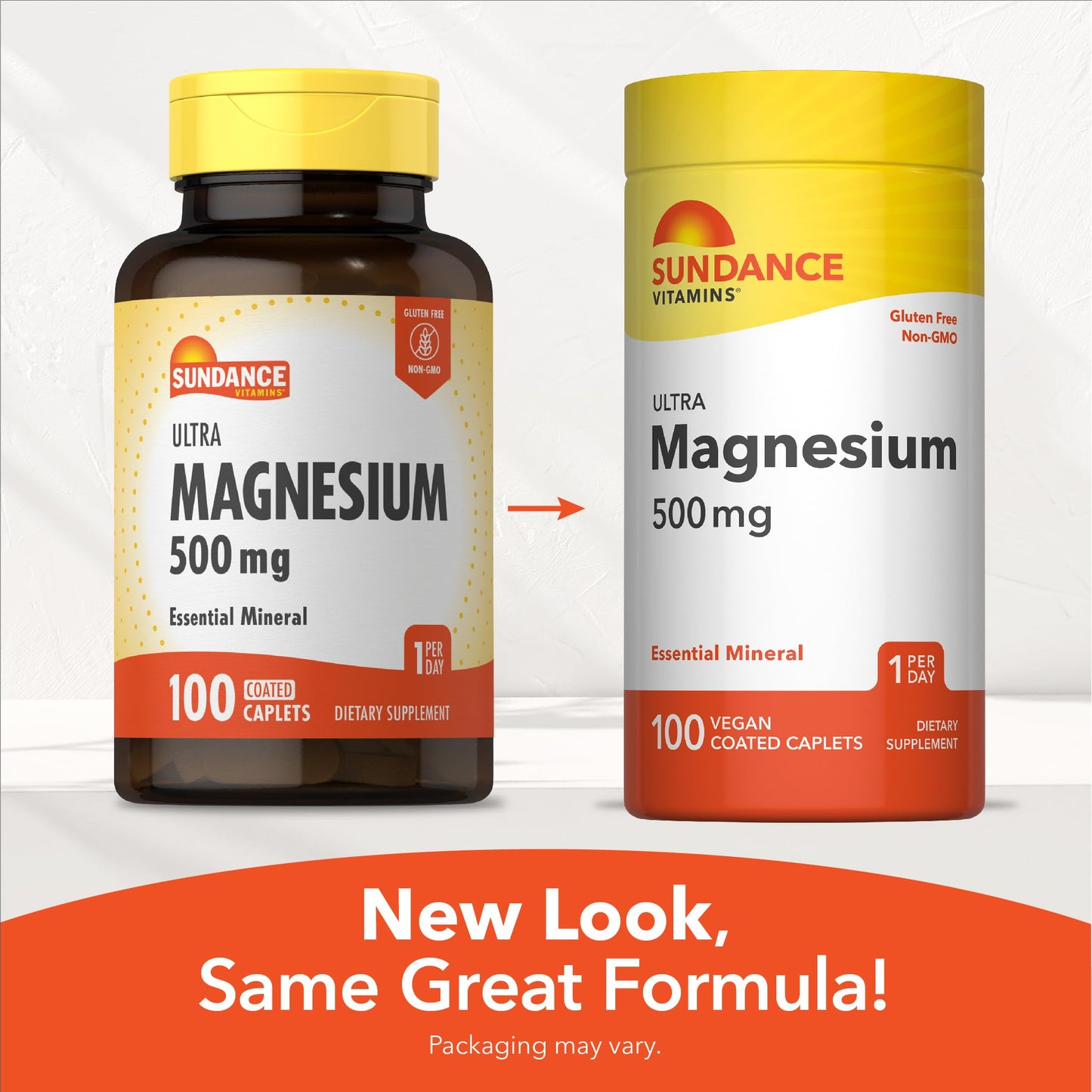 Sundance Magnesium Oxide 500mg Caplets, 100 Count