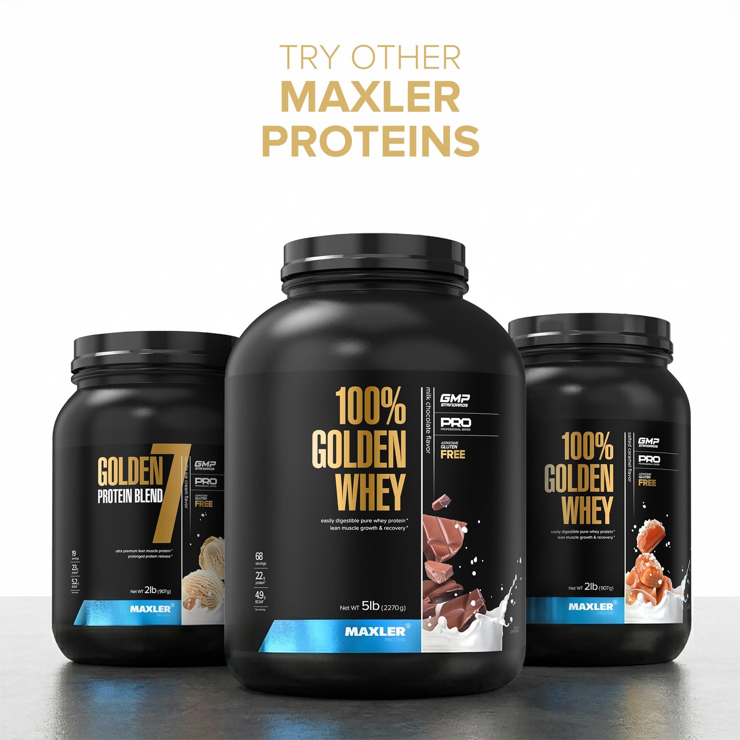 Maxler Golden 7 Protein Blend Vanilla Protein Powder 32 Servings