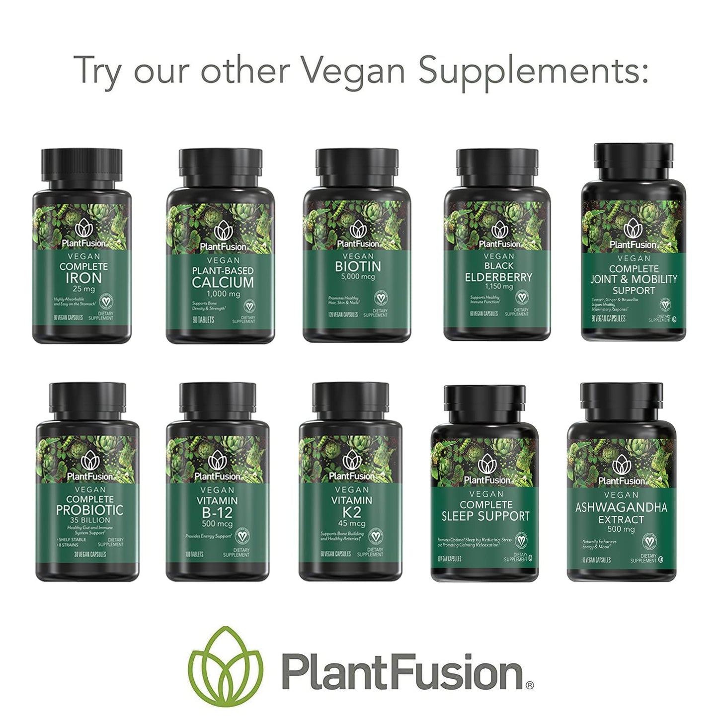 PlantFusion Vegan Vitamin D3 2000IU, 60 Tablets