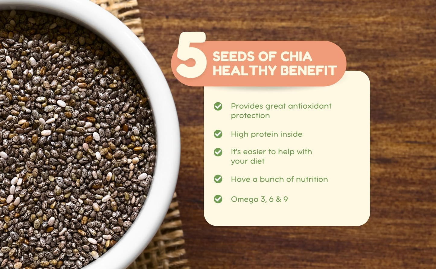 OLANTA TRADE SOLUTION Chia Seed Supplement Capsule 60 Capsules