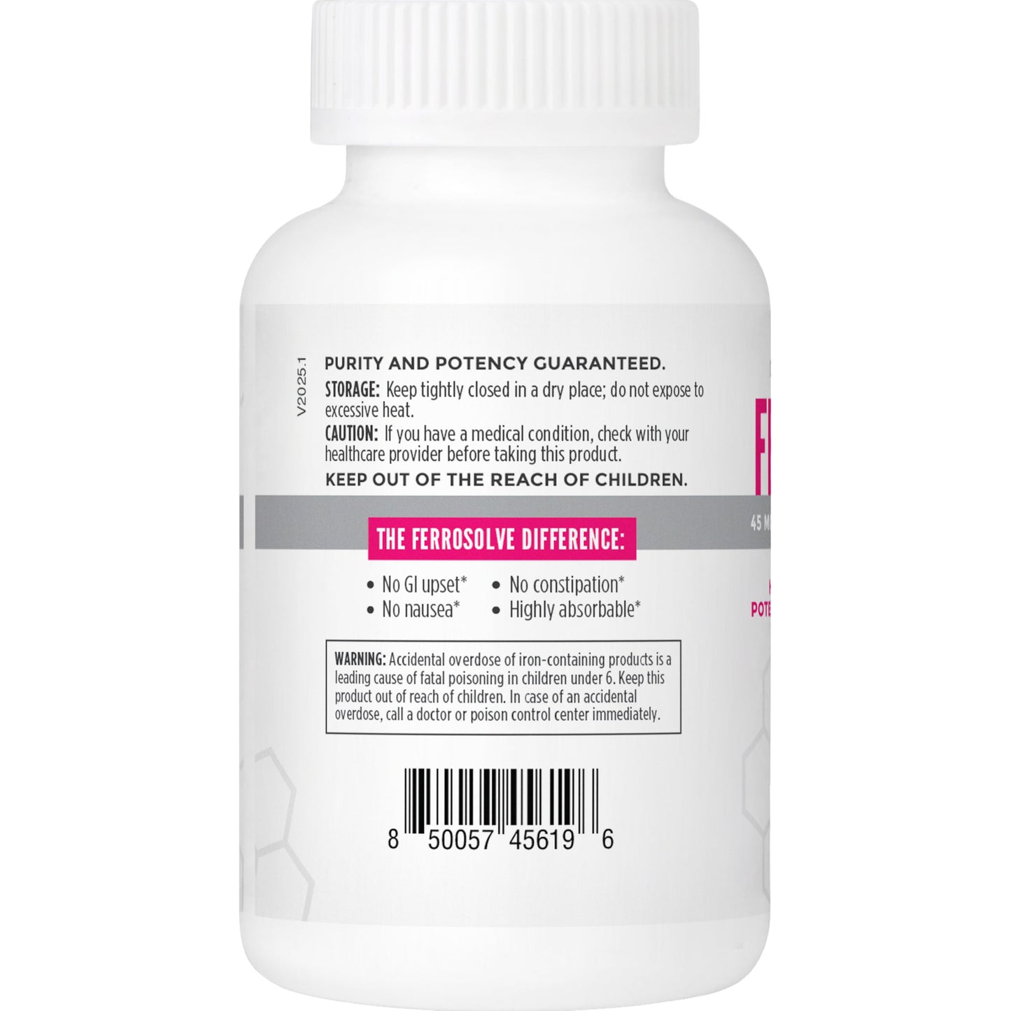 NBI FerroSolve Iron Supplement Capsules 30 Count