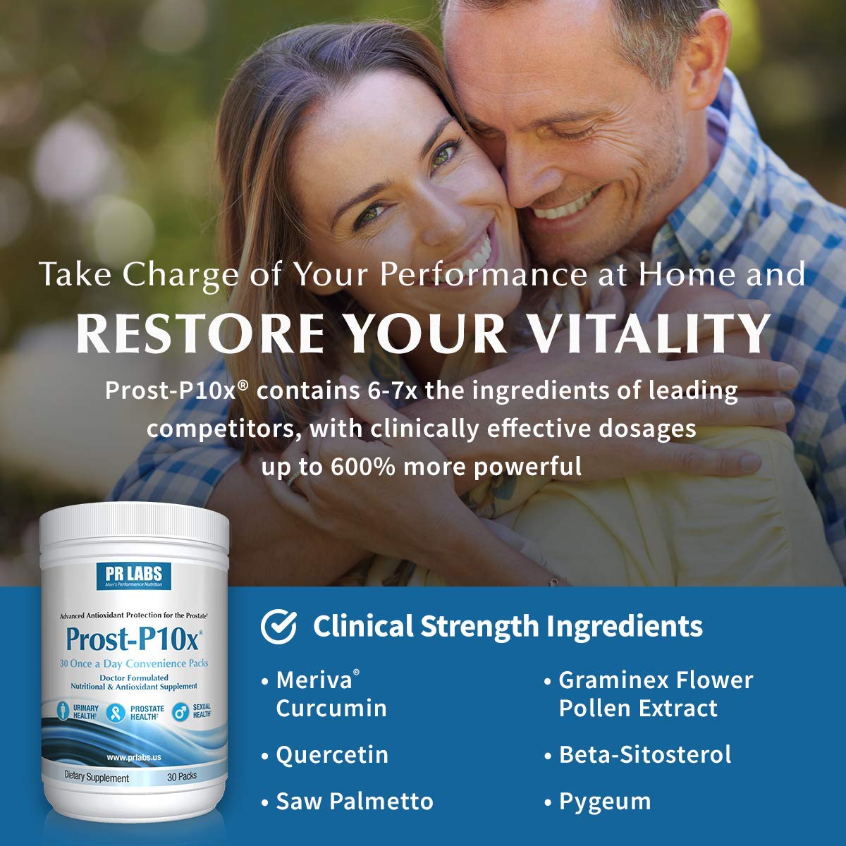 Prost-P10x Advanced Prostate Health Supplement for Men 60 Capsules