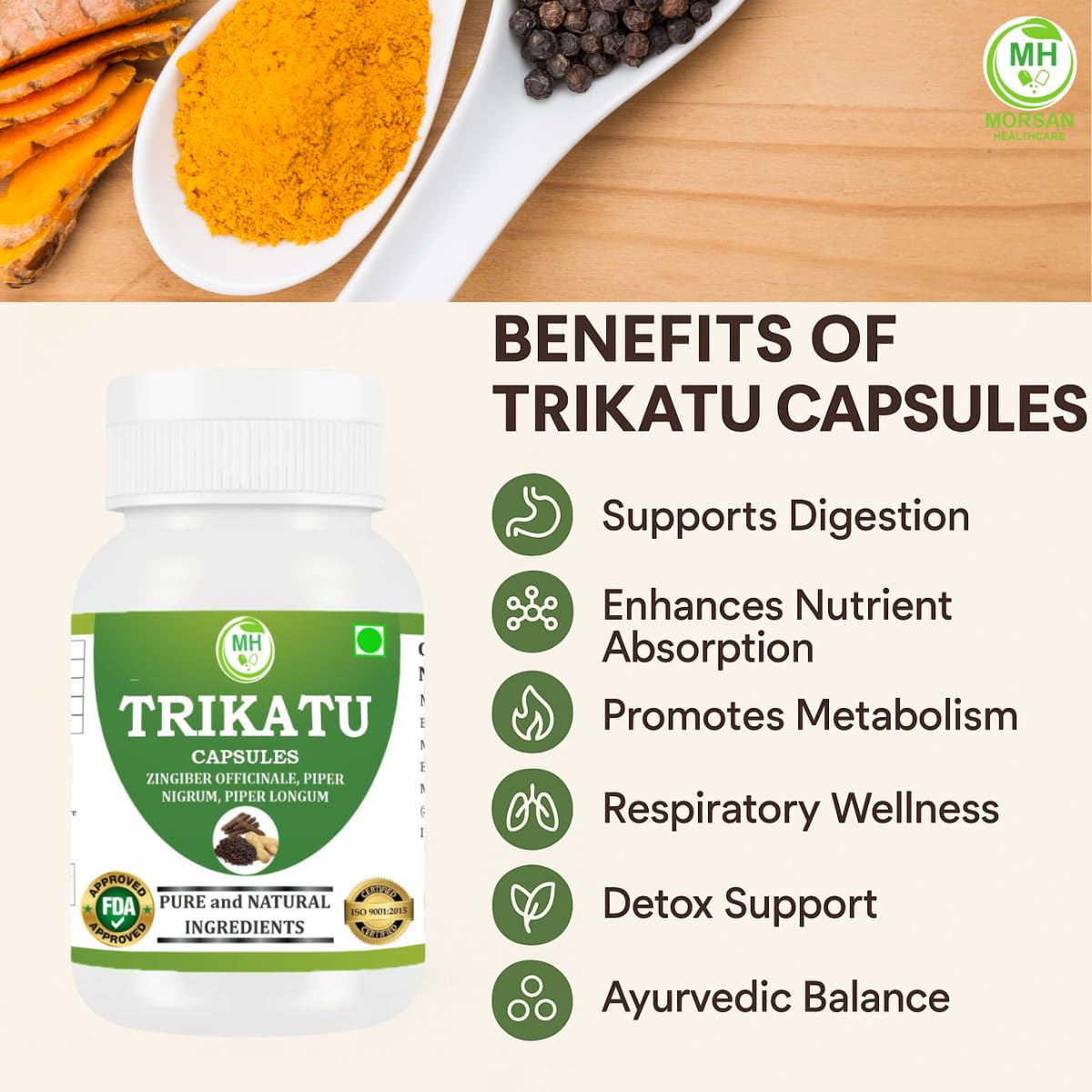 Morsan Healthcare Trikatu Capsules 240 Count