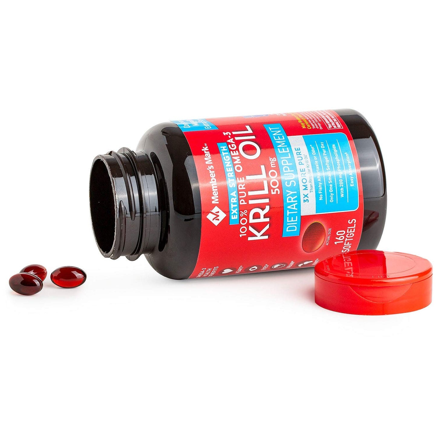 auczh Extra Strength Omega-3 Krill Oil 500 mg 160 Softgels