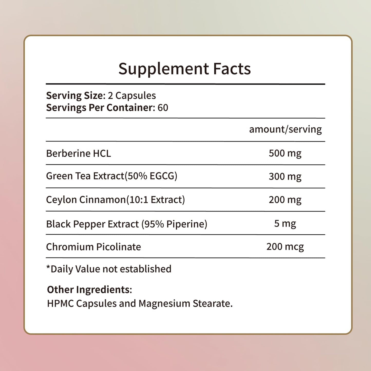 Myamz Metabolism Boost Fat Burning Capsule for Women 60 Count