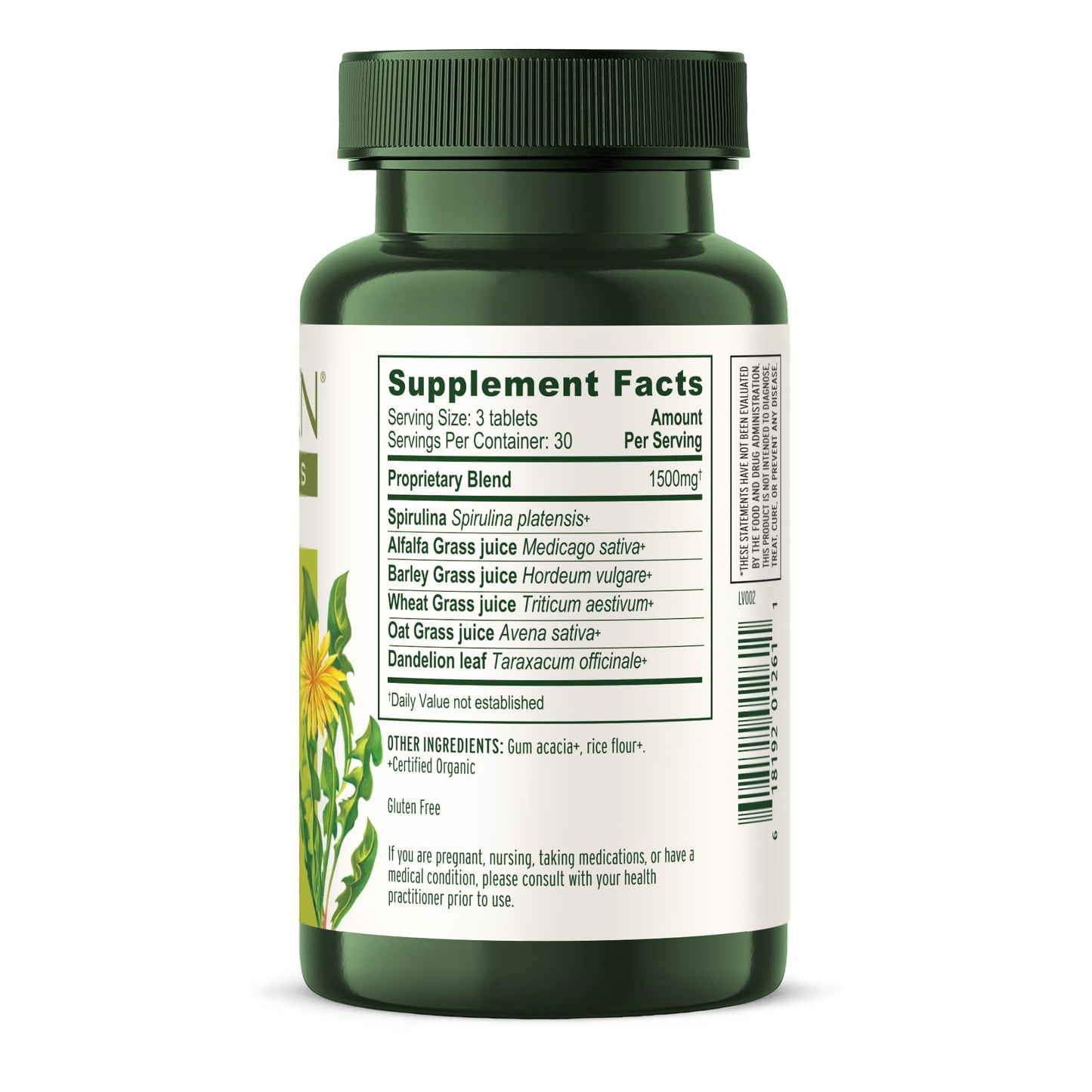 Banyan Botanicals Organic Everyday Greens Concentrated Superfood Tablets Spirulina, Wheat Grass & Alfalfa for Cellular Vitality & Antioxidant Support, 90 Tablets, USDA Organic