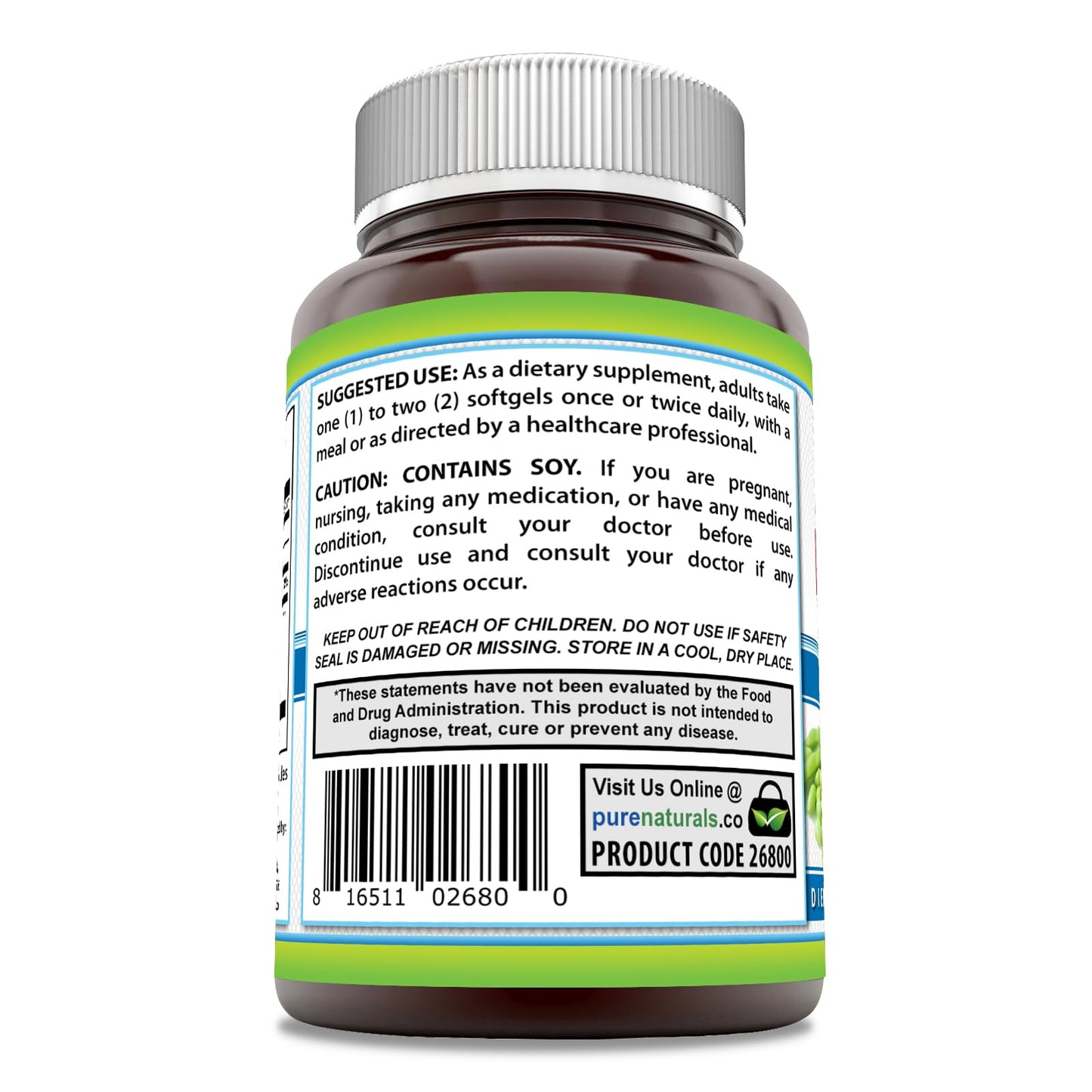 Pure Naturals Lecithin 1200 mg Softgels 1 Count