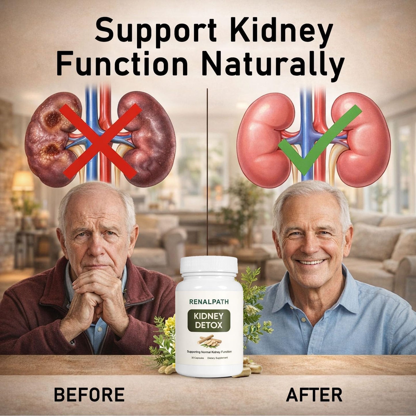 Rulinal RenalPath Astragalus Capsules - Astragalus Root Extract - Kidney Health & Immune Support Supplement, 1 Capsule