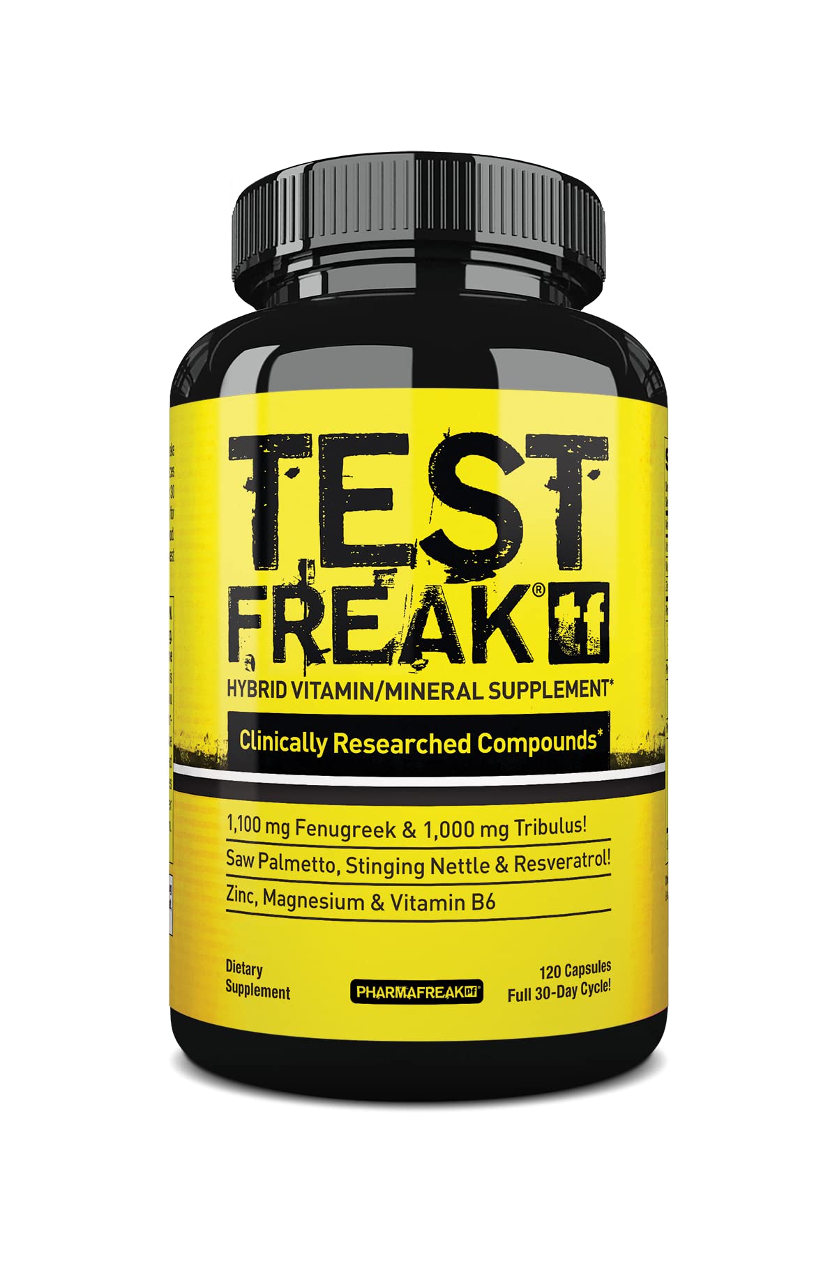 Pharmafreak Test Freak Men's Performance Support Formula Capsules, 120 Capsules
