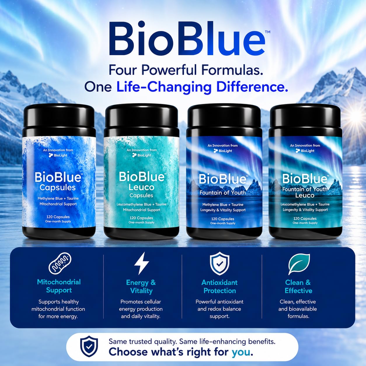 BIOLIGHT BioBlue Leuco Capsules 120 Count